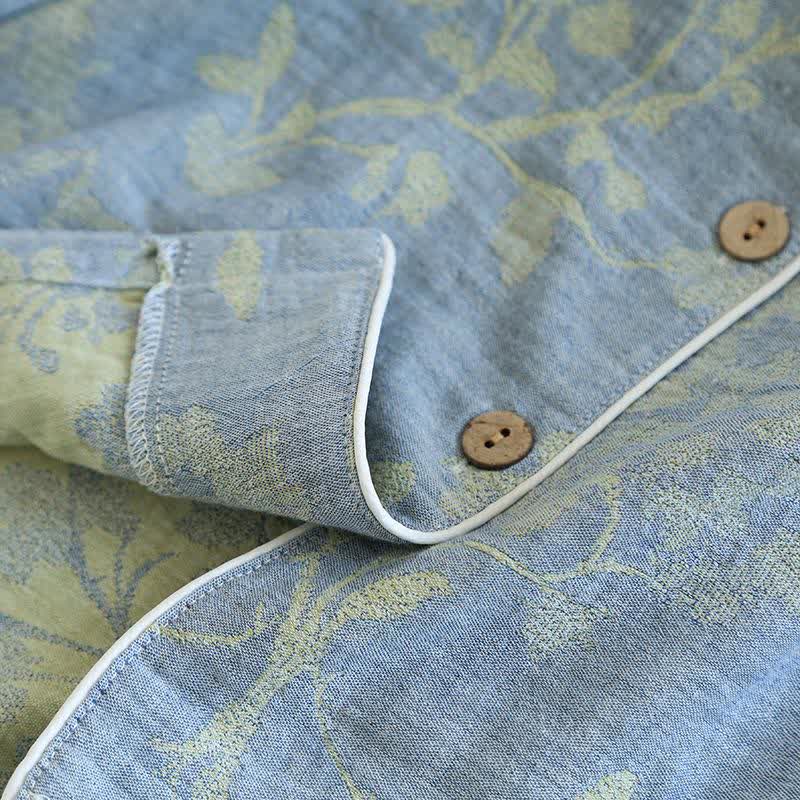 Elegant Floral Organic Cotton Loungewear Set - image 7