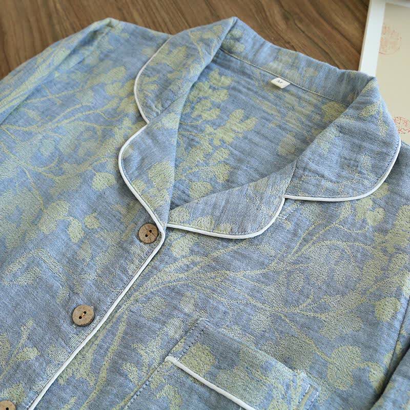 Elegant Floral Organic Cotton Loungewear Set - image 4