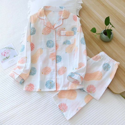 Pumpkin Organic Cotton Gauze Loungewear Set - XL - image 1