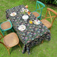Retro Floral Branch Scalloped Edge Tablecloth - image 5