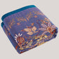 Purple Floral Muslin Cotton Gauze Quilt - image 3