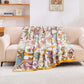 Retro Floral Muslin Cotton Gauze Quilt - image 4