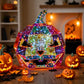 Ghost Face Pumpkin Infinity Lights Decoration - image 1