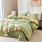 Reversible Floral Cotton Gauze Button Bedding Set (4PCS) - image 2