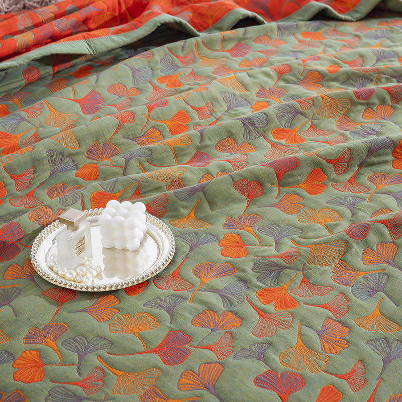 Ginkgo Biloba Organic Cotton Quilt - image 47