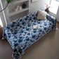 Blue Abstract Jacquard Sofa Throw Blanket - image 3