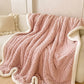 Plush Floral Sherpa Fleece Warm Blanket - image 6