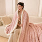 Plush Floral Sherpa Fleece Warm Blanket - image 5