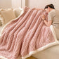 Plush Floral Sherpa Fleece Warm Blanket - image 4