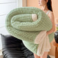 Textured Waffle Sherpa Throw Blanket - Light Green - Queen - image 9