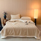 Textured Waffle Sherpa Throw Blanket - image 1