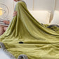 Solid Color Bound Edge Throw Blanket - image 2