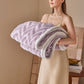 Modern Chevron Jacquard Warm Blanket - Purple - Queen - image 17