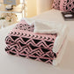 Striped Diamond Jacquard Warm Blanket - image 7