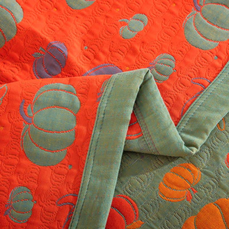 Pumpkin Organic Cotton Sheet Bedspread - image 16