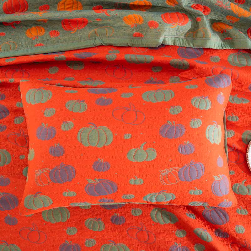 Pumpkin Organic Cotton Sheet Bedspread - image 14