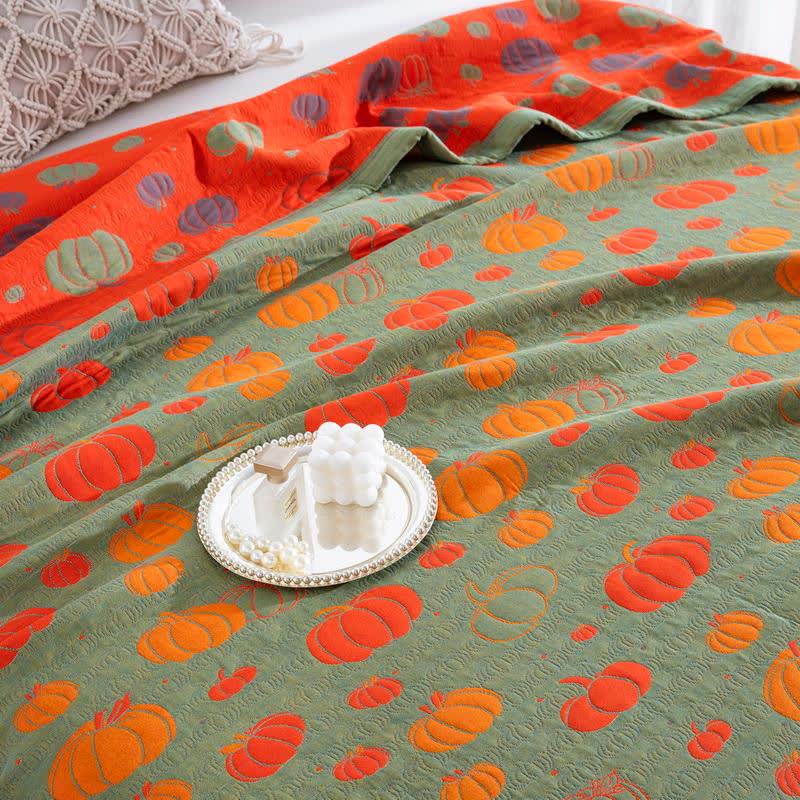 Pumpkin Organic Cotton Sheet Bedspread - image 4