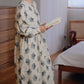 Brushed Cotton Ginkgo Leaf Button Nightgown - image 4