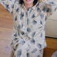 Brushed Cotton Ginkgo Leaf Pajama Jammies - image 2
