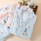 Cotton Gauze Cartoon Goose Kimono Pajamas - image 1