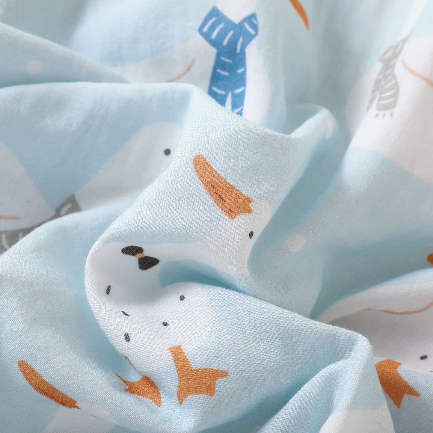 Cotton Gauze Cartoon Goose Kimono Pajamas - image 11