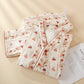 Cotton Gauze Cherry Mushroom Kimono Pajamas - image 1