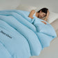Deep Sleep Letter Printed Comforter - Sky Blue - King - image 11