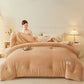 Simple Solid Color Warm Plush Blanket - image 2