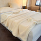 Reversible Warm Sherpa Throw Blanket - Beige - 2PCS Pillowcases - 19" x 29" - image 13