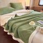 Reversible Warm Sherpa Throw Blanket - Green - 2PCS Pillowcases - 19" x 29" - image 16