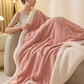 Striped Diamond Textured Warm Throw Blanket - image 9