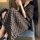 V-neck Plaid Modal Loose Buttoned Nightdress - image 1