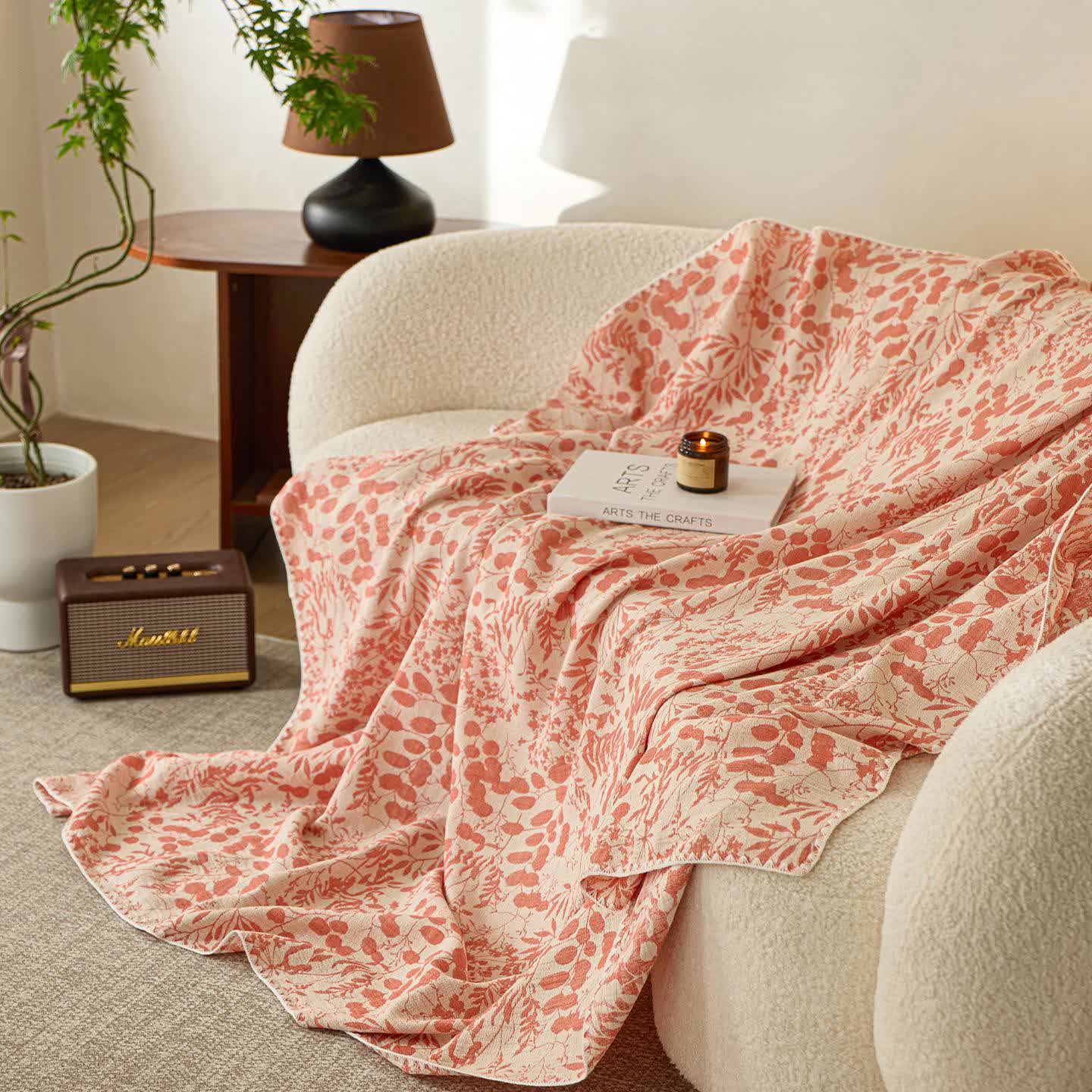 Soft Style Floral Cotton Gauze Quilt - image 11