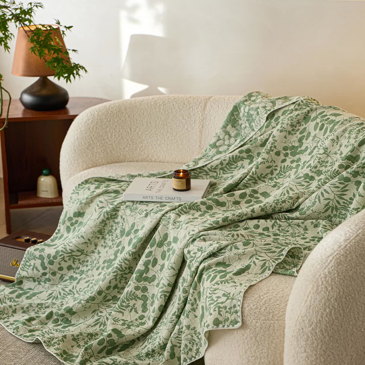 Soft Style Floral Cotton Gauze Quilt - image 26