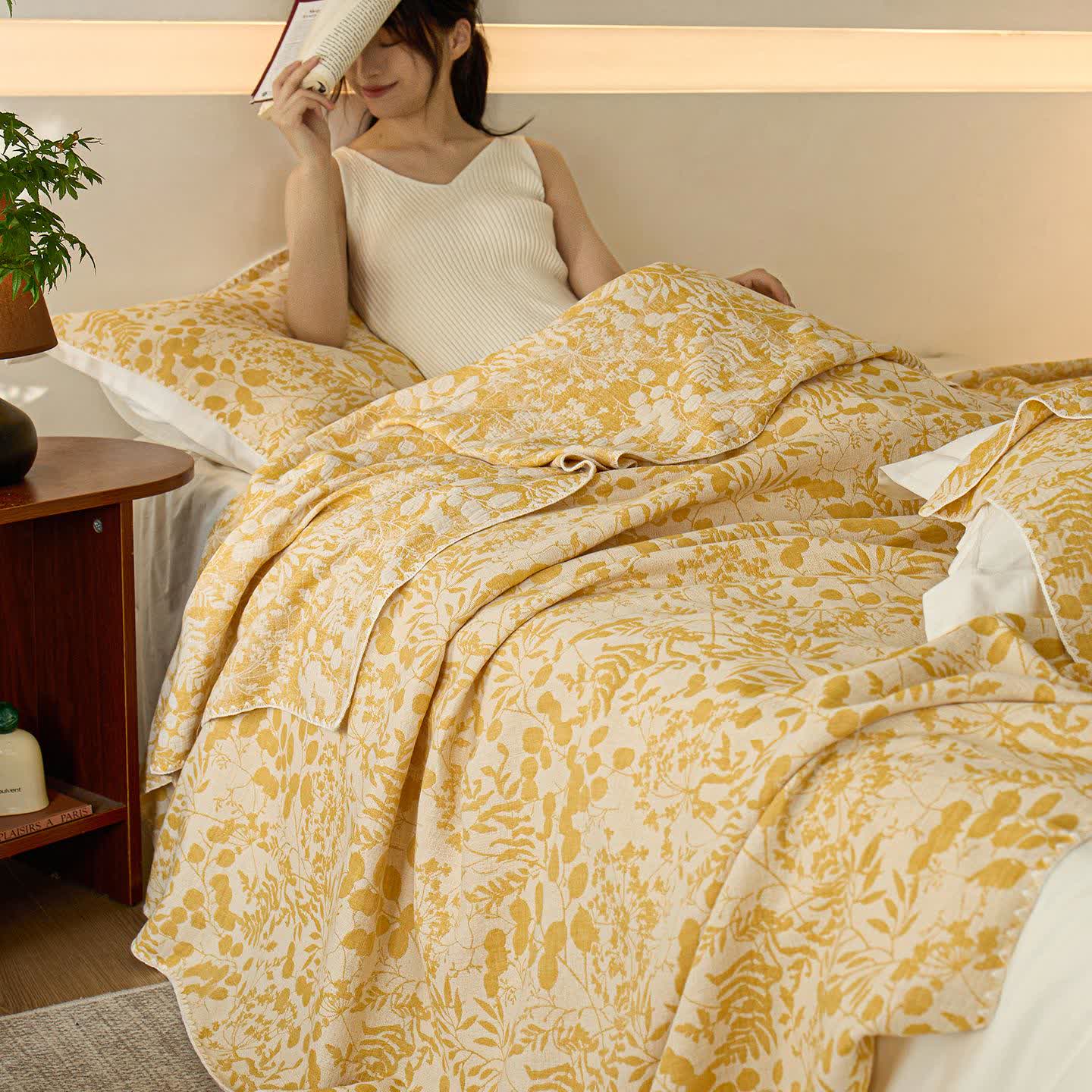 Ownkoti Soft Style Floral Cotton Gauze Quilt - image 15