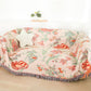 Orange Blossom Cotton Gauze Tassel Quilt - image 2
