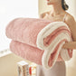 Floral Texture Jacquard Warm Throw Blanket - Pink - Queen - image 8