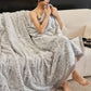 Floral Leaf Textured Warm Throw Blanket - image 5
