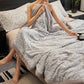 Floral Leaf Textured Warm Throw Blanket - image 4