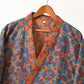 Retro Geometric Pattern Cotton Kimono Robe - image 2
