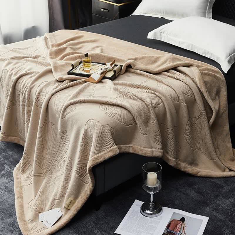 Ginkgo Leaf Textured Throw Blanket - image 7