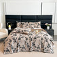 Plum Blossom Jacquard Throw Blanket - 2pcs Pillowcases - Brown - 19" x 29" - image 10