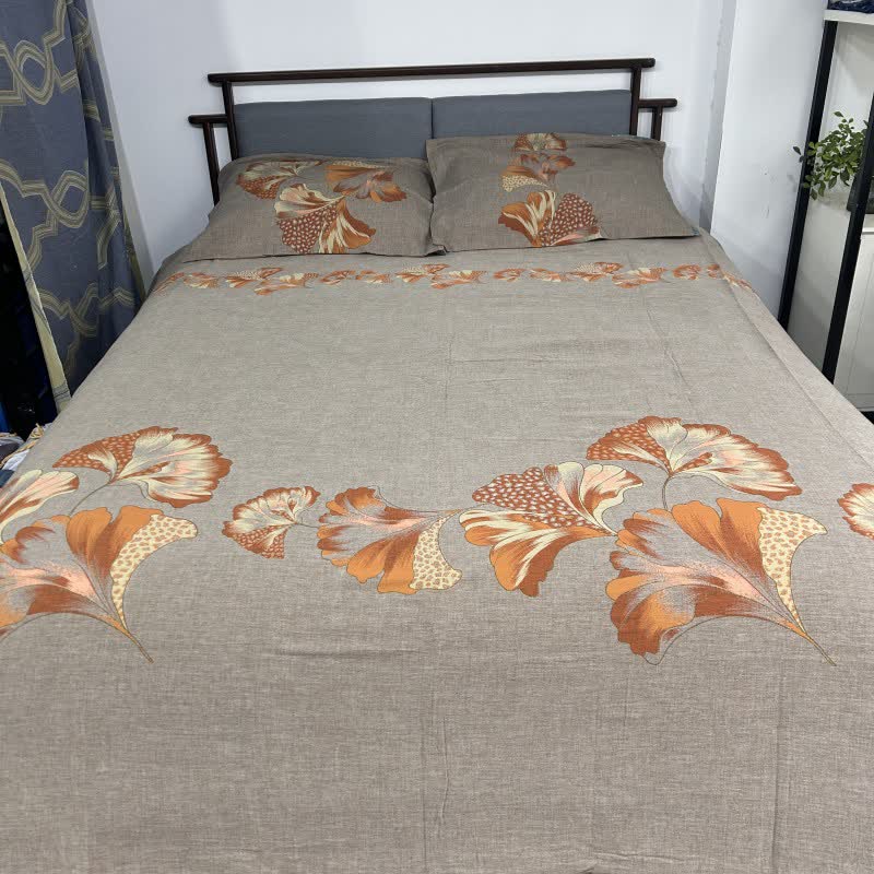 Ginkgo-inspired Cotton Gauze Bedding Set(4pcs) - image 12