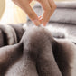 Velvet Faux Fur Sofa Throw Blanket - image 3