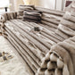 Velvet Faux Fur Sofa Throw Blanket - Brown - 71"x134" - image 7