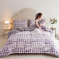 Double Fleece Smooth Warm Quilt Blanket  - Gradient Purple - Blanket - King - image 6
