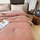 Pink Rose Cotton Gauze Jacquard Quilt - image 3