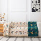 Floral Plaid Natural Cotton Gauze Quilt - image 2