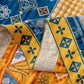 Geometric Pattern Patchwork Natural Cotton Quilt - image 3