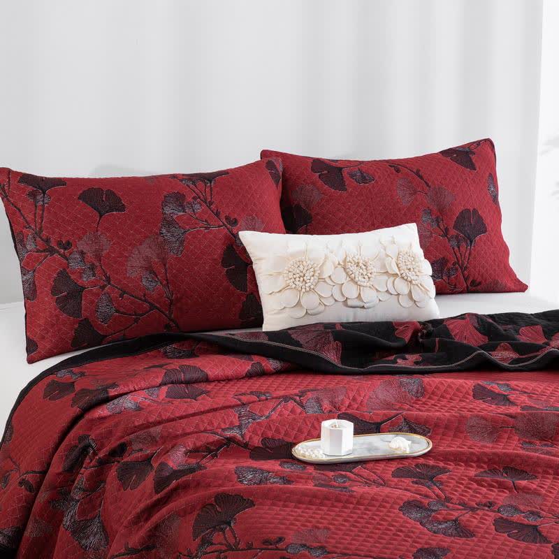 Ownkoti Ginkgo Leaf Organic Cotton Reversible Quilt - image 1